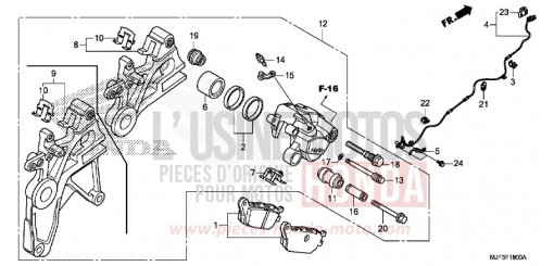 ETRIER DE FREIN ARRIERE CTX700AE de 2014